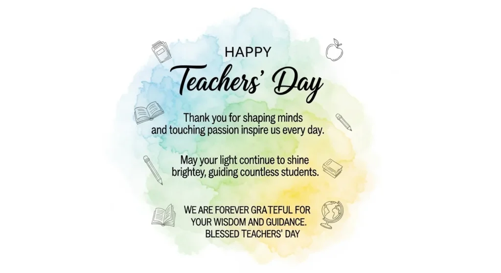 Blessed Teachers Day Messages in English