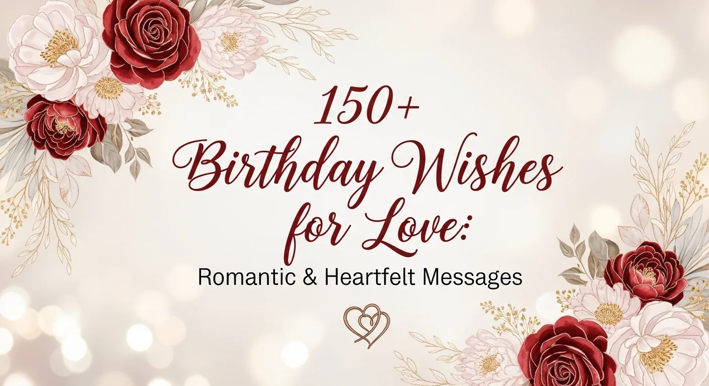 150+ Birthday Wishes for Love: Romantic & Heartfelt Messages 