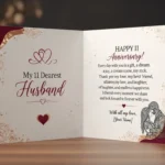 Best 11 Month Anniversary Wishes for Husband with Love