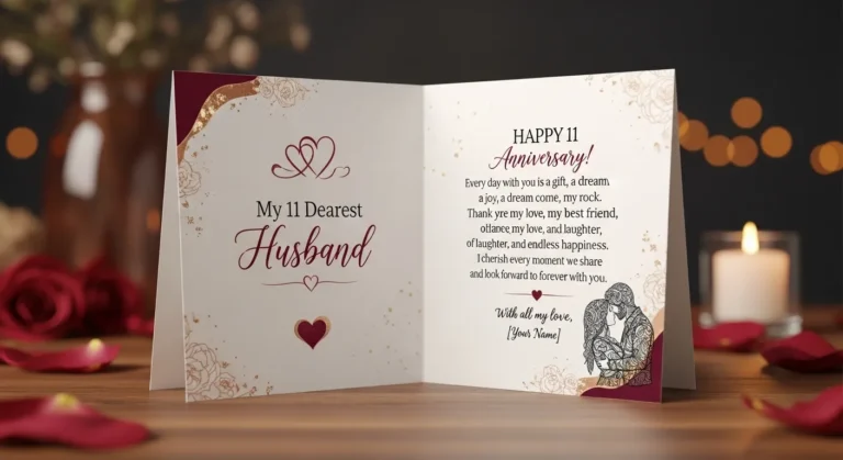 Best 11 Month Anniversary Wishes for Husband with Love