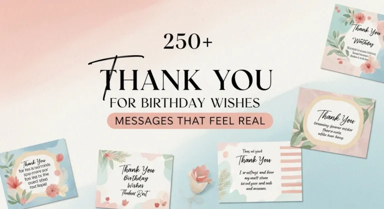 250+ Thank You for Birthday Wishes Messages That Feel Real 