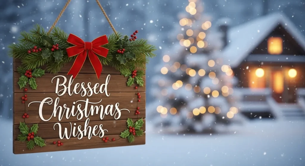 Blessed Christmas Wishes in English