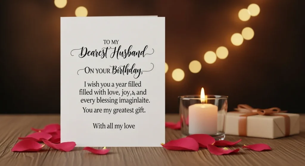 Short Blessing Birthday Wishes for Husband