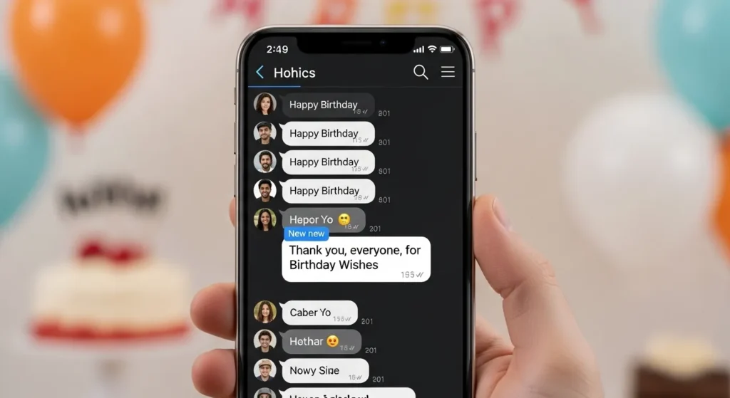 Thank you, everyone, for Birthday Wishes (Group Messages)