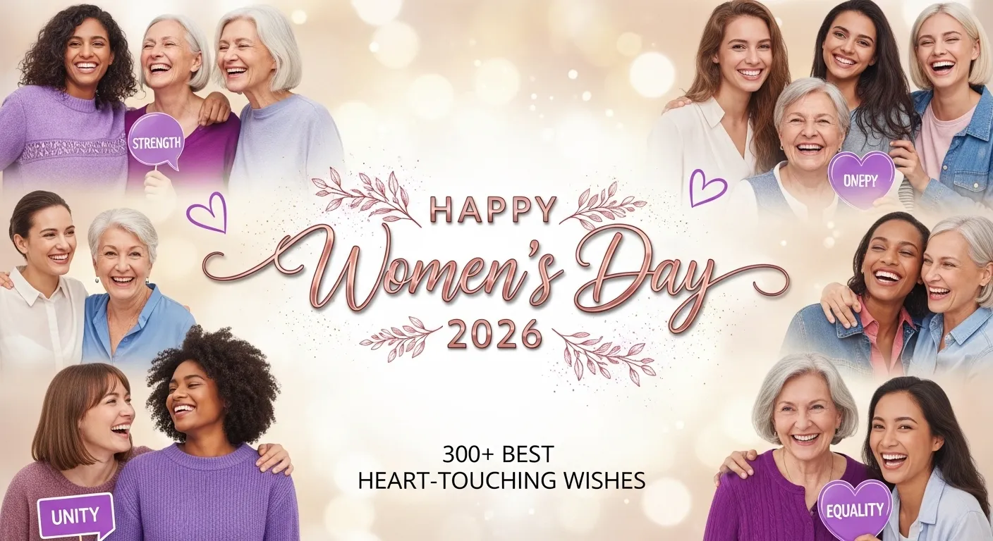 300+ Best Heart-Touching Happy Womens Day Wishes in 2026