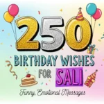 250 + Birthday Wishes for Sali – Funny, Emotional Messages