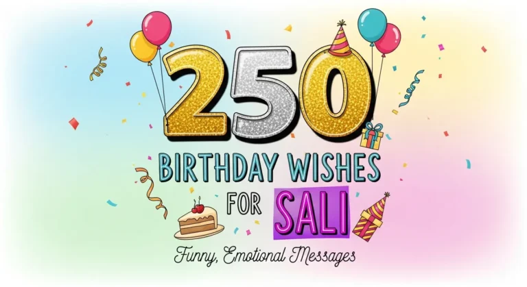 250 + Birthday Wishes for Sali – Funny, Emotional Messages