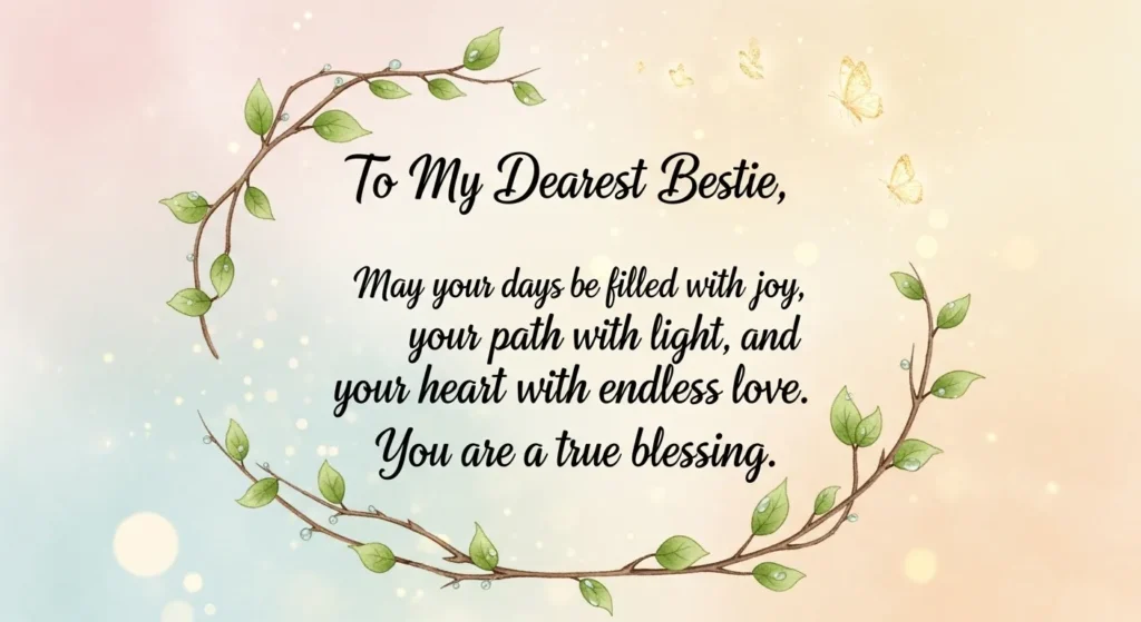 Blessed Messages for Bestie