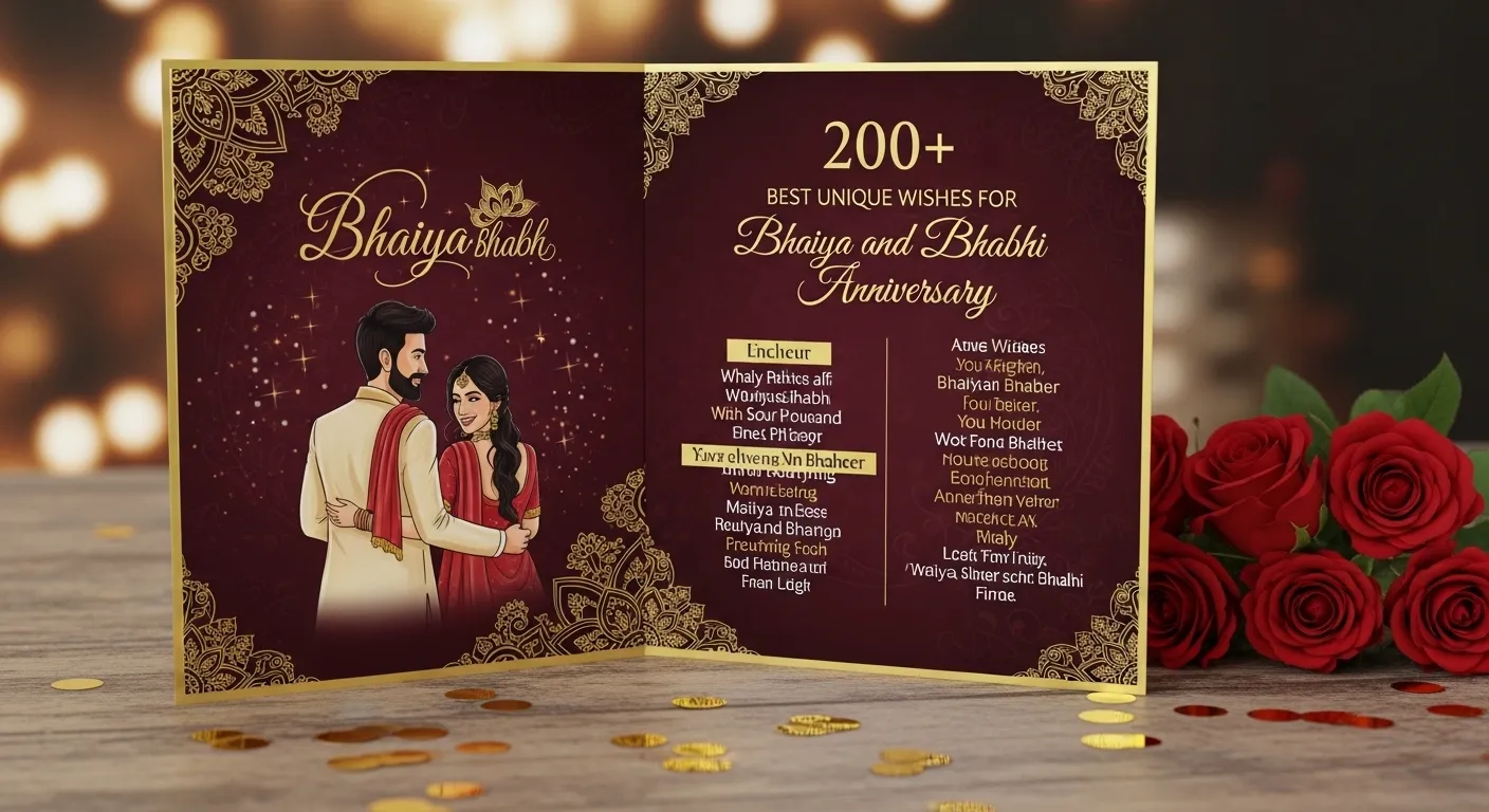 200+ Best Unique Wishes for Bhaiya and Bhabhi Anniversary