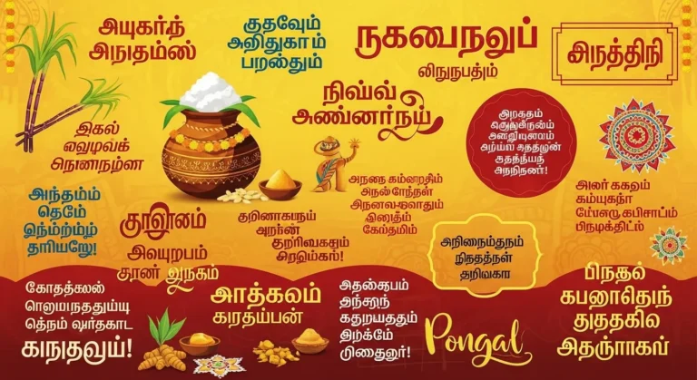 150+ Best Happy Blessed Pongal Wishes in Tamil