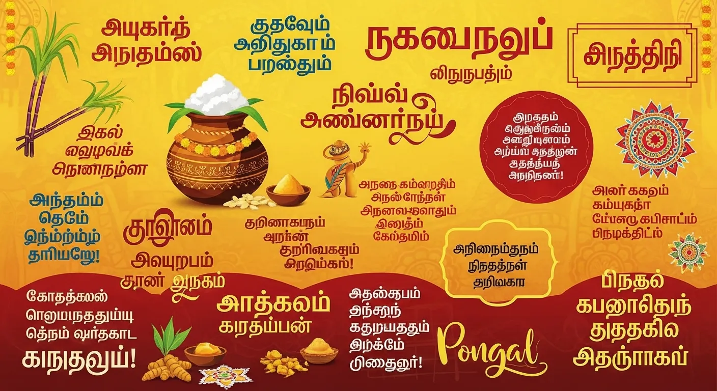 150+ Best Happy Blessed Pongal Wishes in Tamil