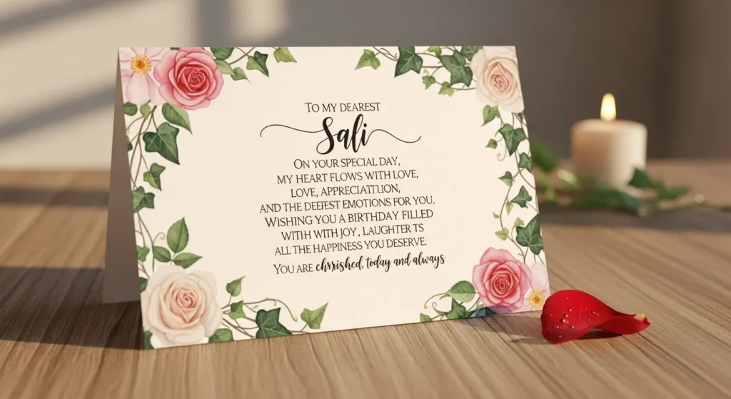 Heart-touching Birthday Wishes for Sali