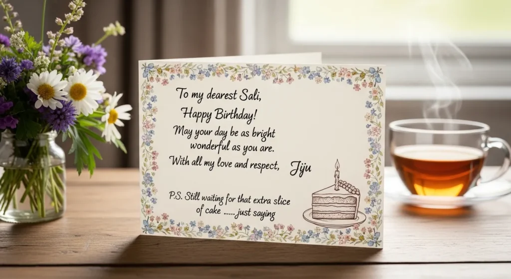 Birthday Wishes for Sali from Jiju