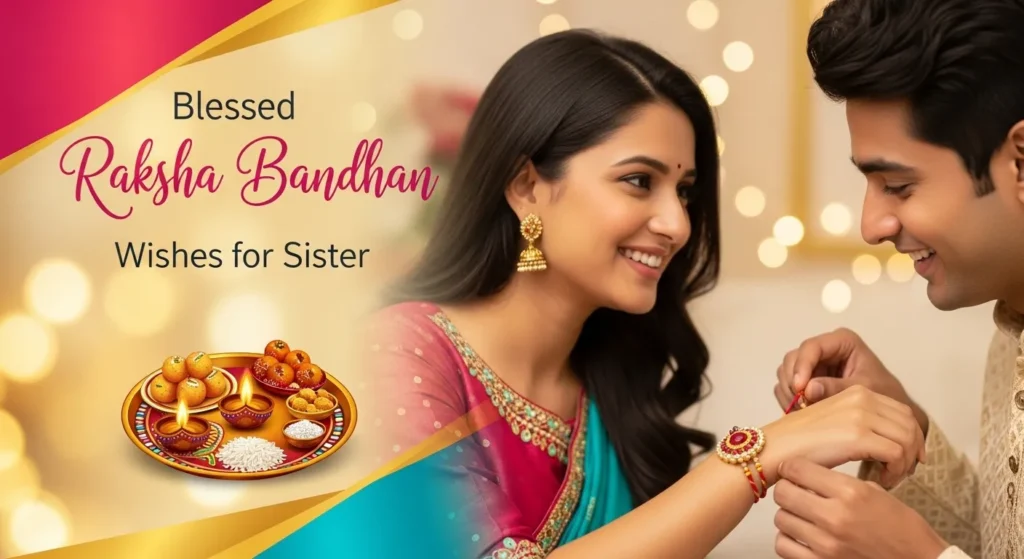 Blessed Raksha Bandhan Wishes for Sister