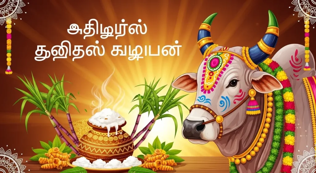 Blessed Mattu Pongal Wishes in Tamil