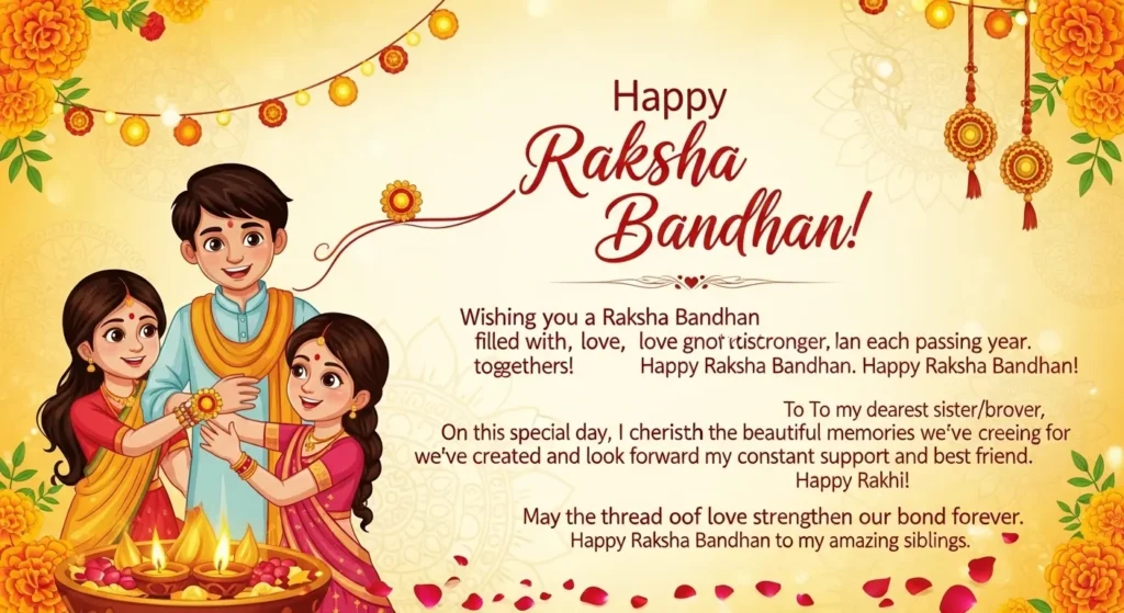 Blessed Raksha Bandhan Messages in English