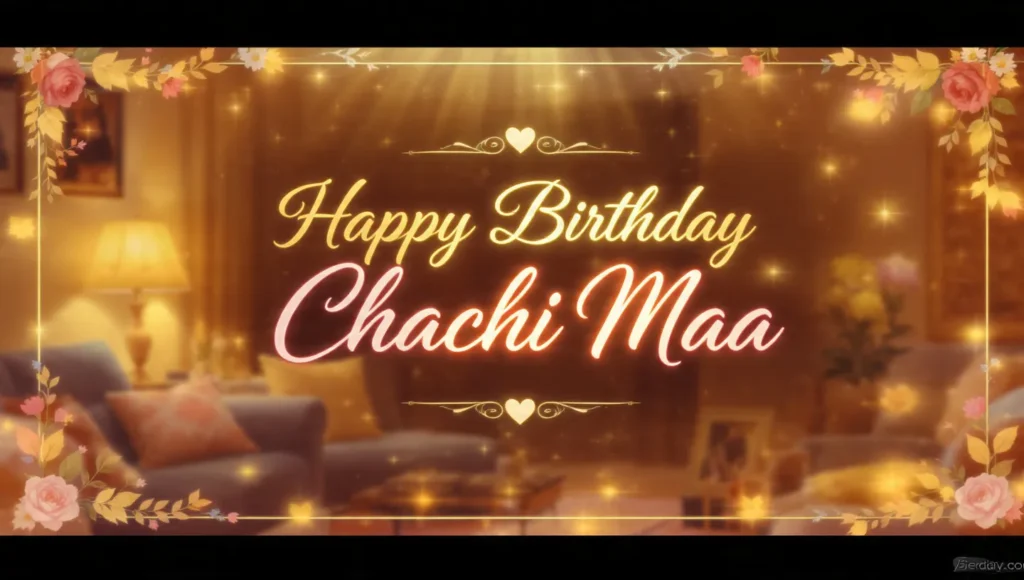 Emotional Birthday Wishes for Chachi Maa