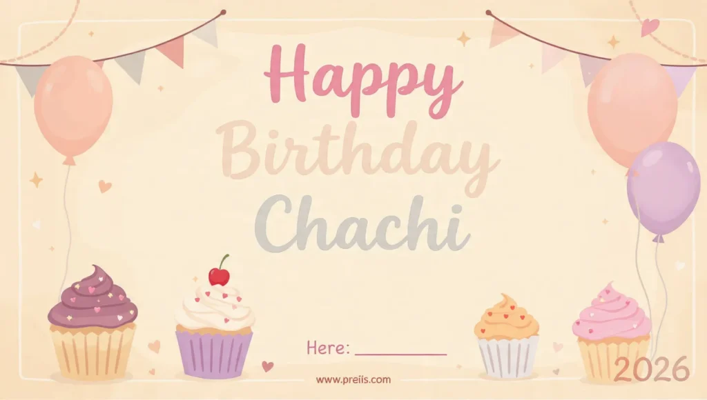 Sweet Birthday Messages for Chachi