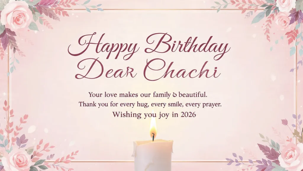 Birthday Wishes for Chachi in English