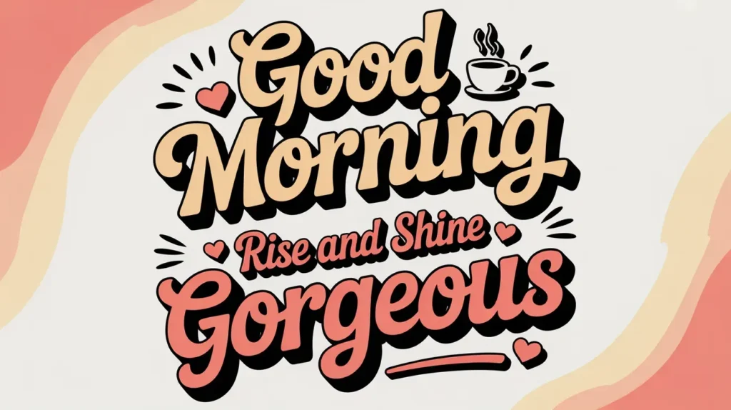 Bold and Flirty Morning Lines