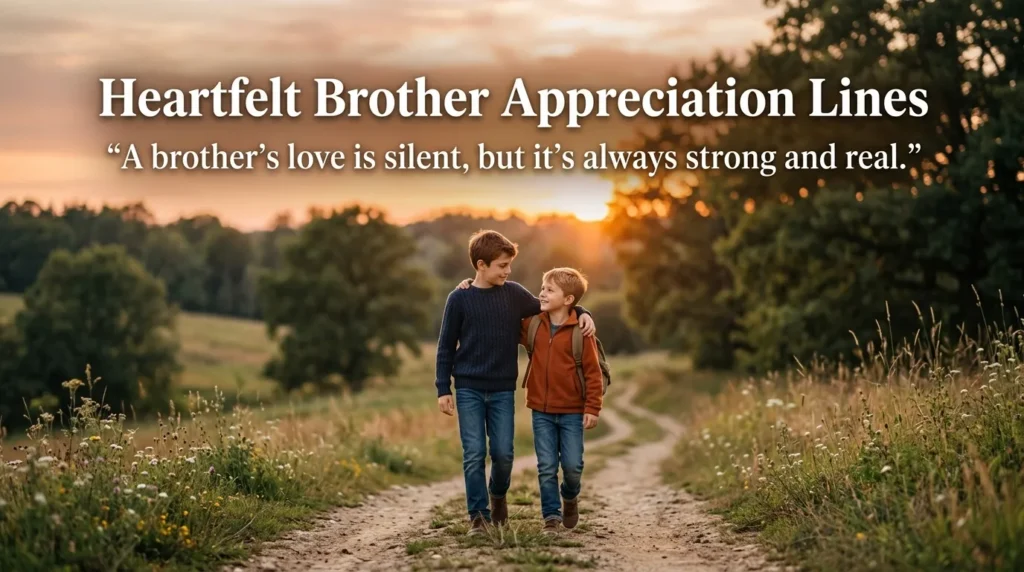 Heartfelt Brother Appreciation Lines