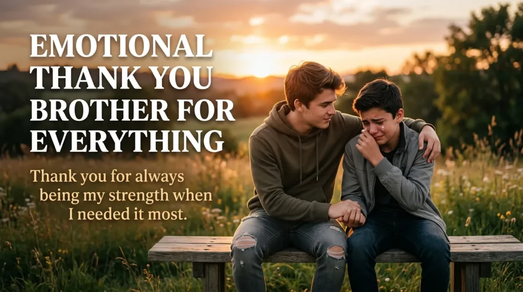 Emotional Thank You Brother for Everything