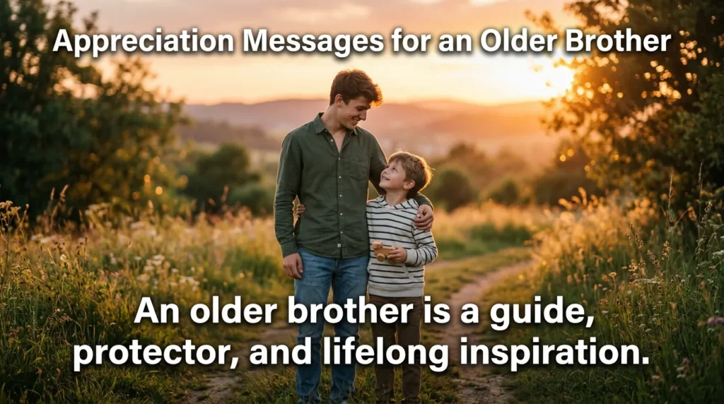Appreciation Messages for an Older Brother