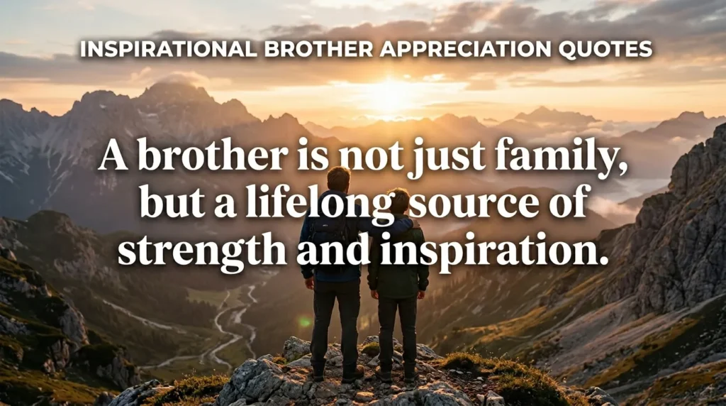 Inspirational Brother Appreciation Quotes