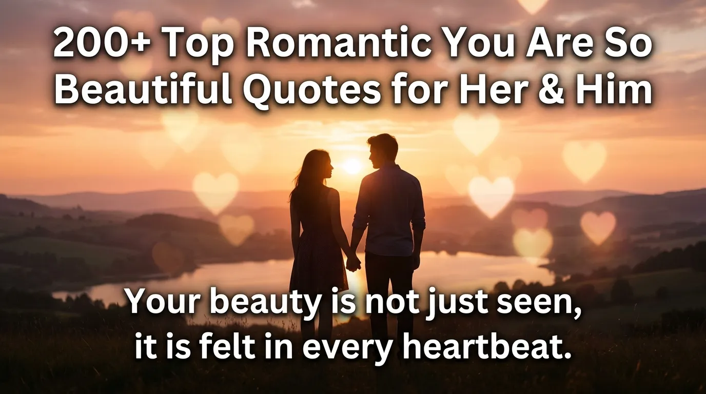 200+ Top Romantic You Are So Beautiful Quotes for Her & Him 