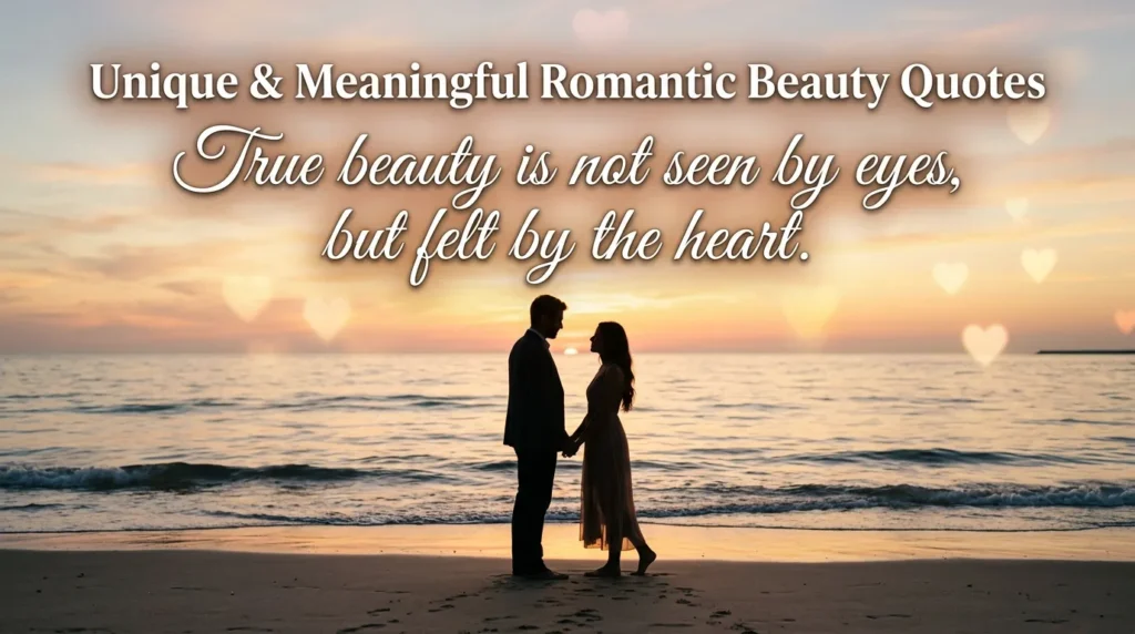 Unique & Meaningful Romantic Beauty Quotes