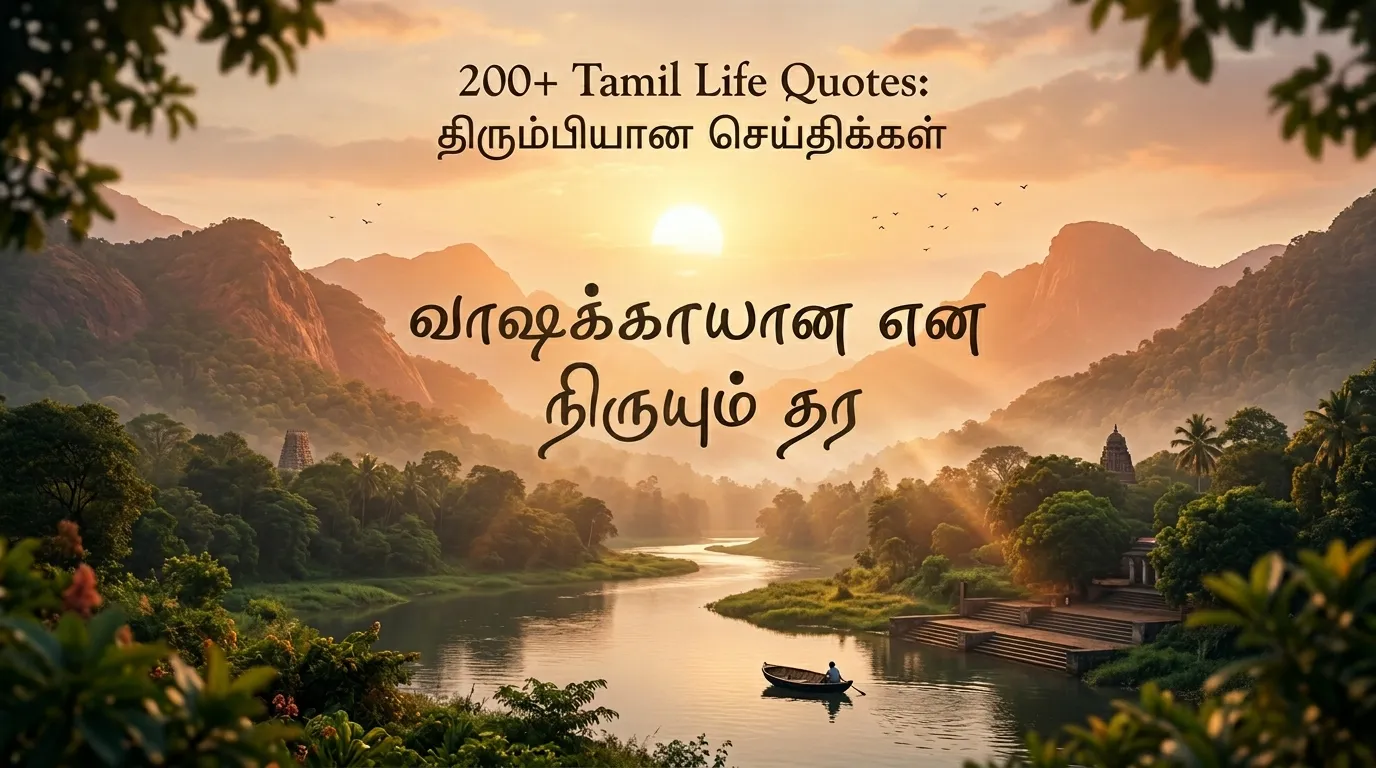 200+ Tamil Life Quotes: சிறந்த வாழ்க்கை மேற்கோள்கள் என்ன