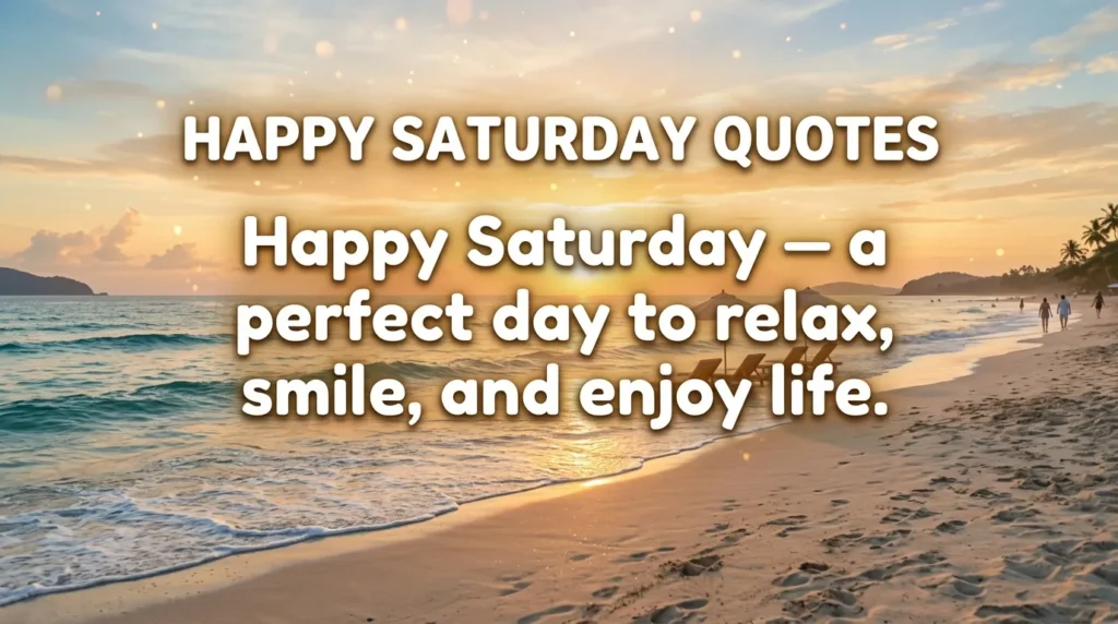 Happy Saturday Quotes