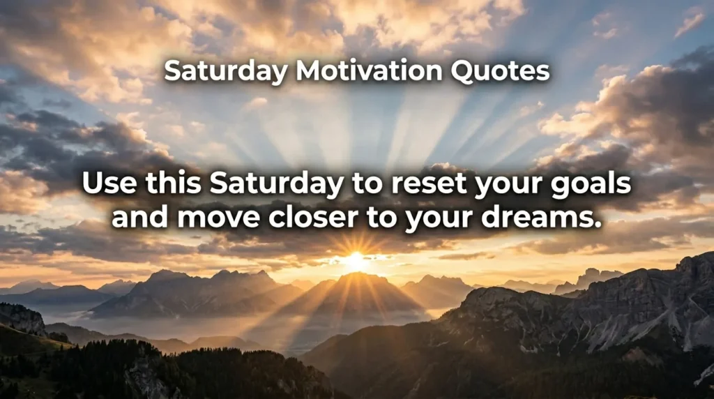 Saturday Motivation Quotes