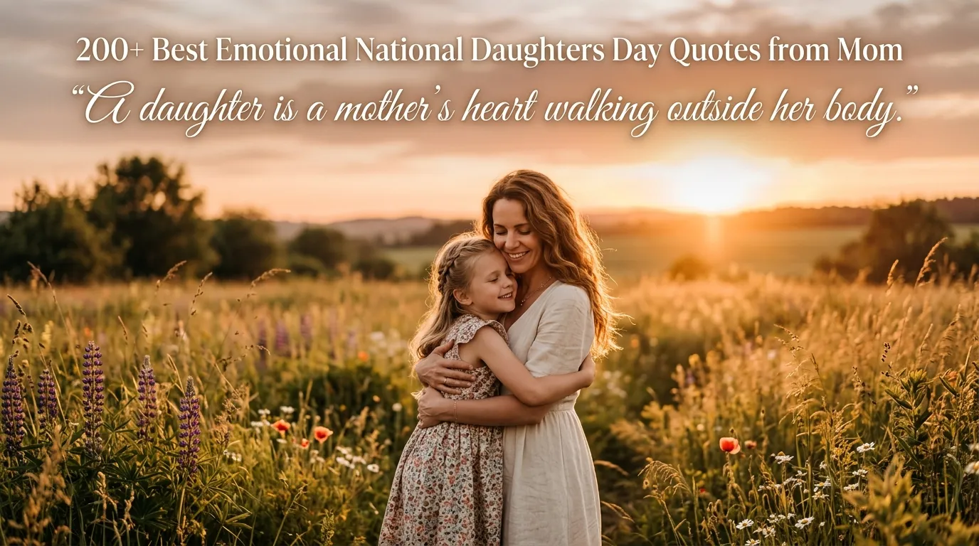 200+ Best Emotional National Daughters Day Quotes from Mom