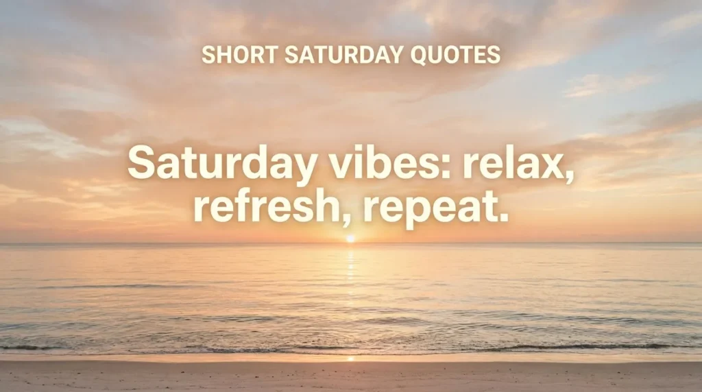 Short Saturday Quotes