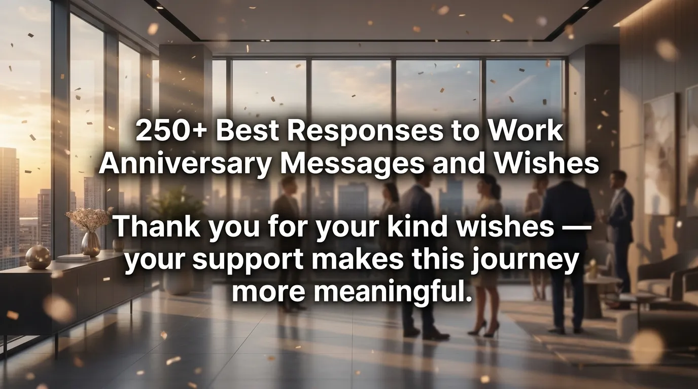 250+ Best Responses to Work Anniversary Messages and Wishes