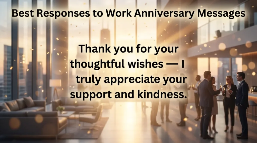 Best Responses to Work Anniversary Messages