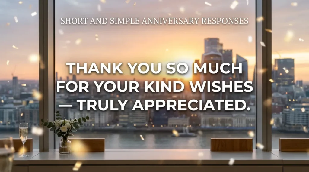 Short and Simple Anniversary Responses