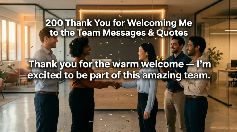 200 Thank You for Welcoming Me to the Team Messages & Quotes
