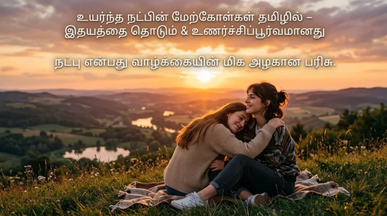Best Friendship Quotes in Tamil – Heart Touching & Emotional