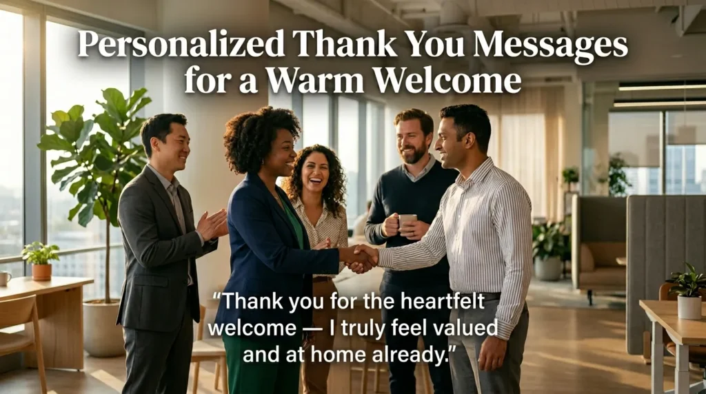 Personalized Thank You Messages for a Warm Welcome