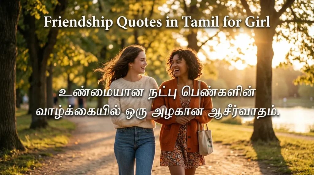 Friendship Quotes in Tamil for Girl