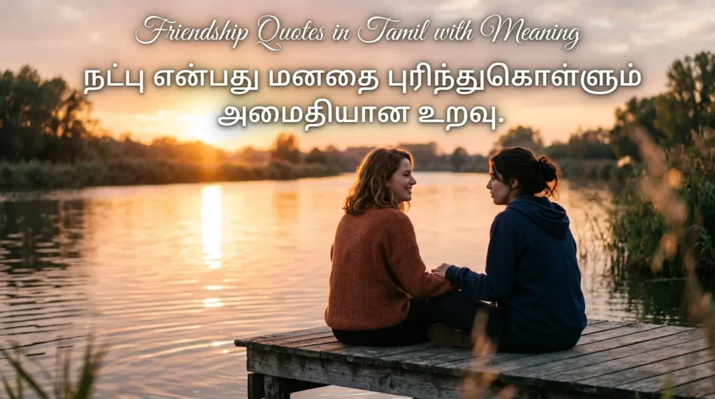 Friendship Quotes in Tamil with Meaning