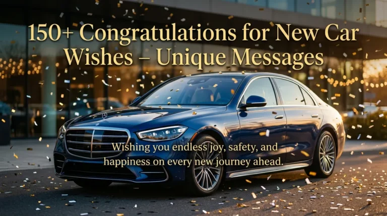 150+ Congratulations for New Car Wishes – Unique Messages