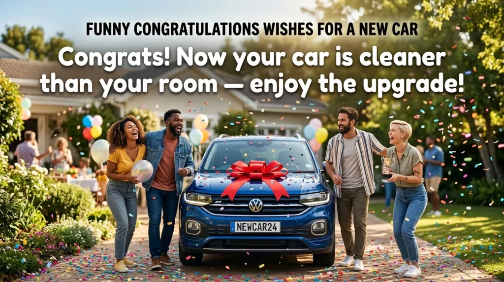 Funny Congratulations Wishes for a New Car