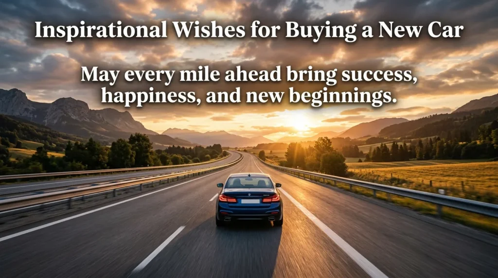 Inspirational Wishes for Buying a New Car