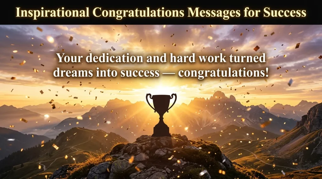 Inspirational Congratulations Messages for Success
