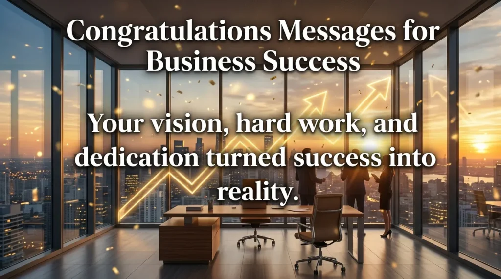 Congratulations Messages for Business Success