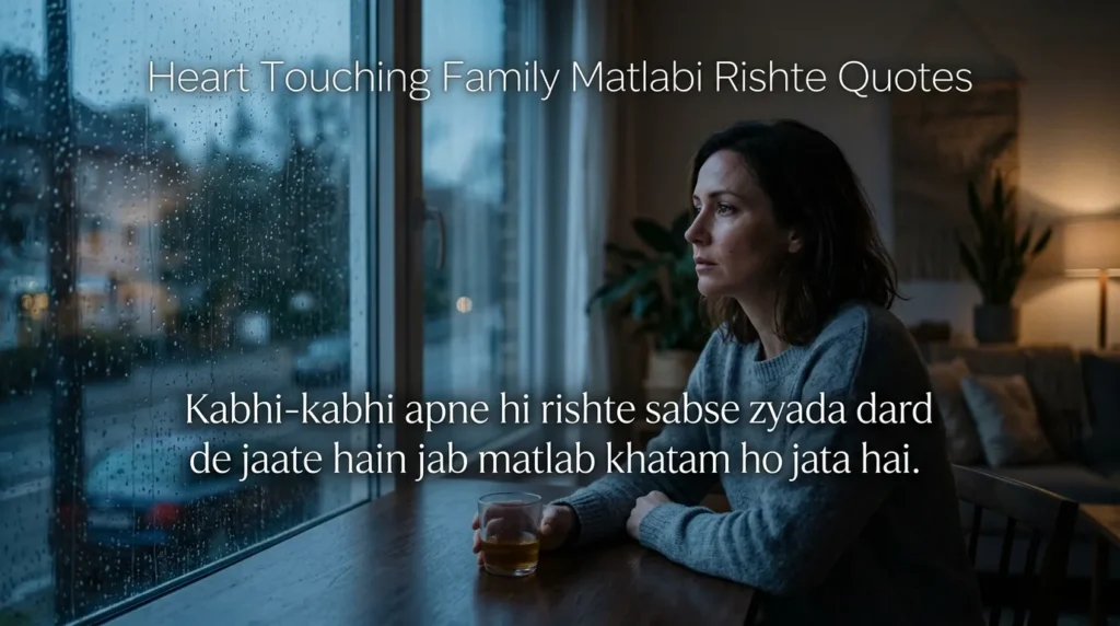 Heart Touching Family Matlabi Rishte Quotes