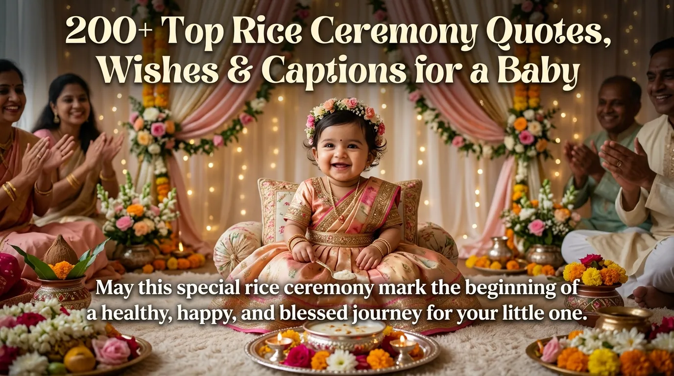 200+ Top Rice Ceremony Quotes, Wishes & Captions for a Baby 
